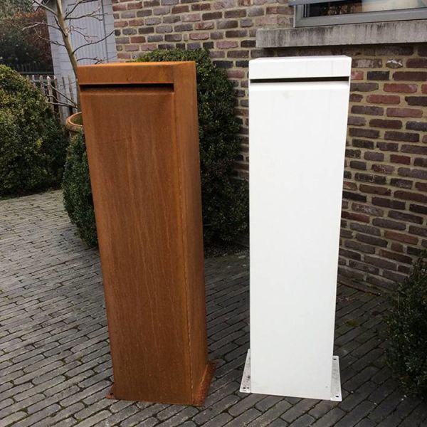 Коробка письма почтовых ящиков Corten на открытом воздухе замка металла ключевого стальная водоустойчивая