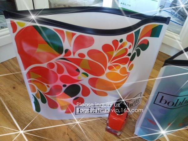 Clear Makeup Bag Travel Toiletry Organizer Pouches Small Zipper Pouch PVC Plastic Transparent Clear Cosmetic Bags