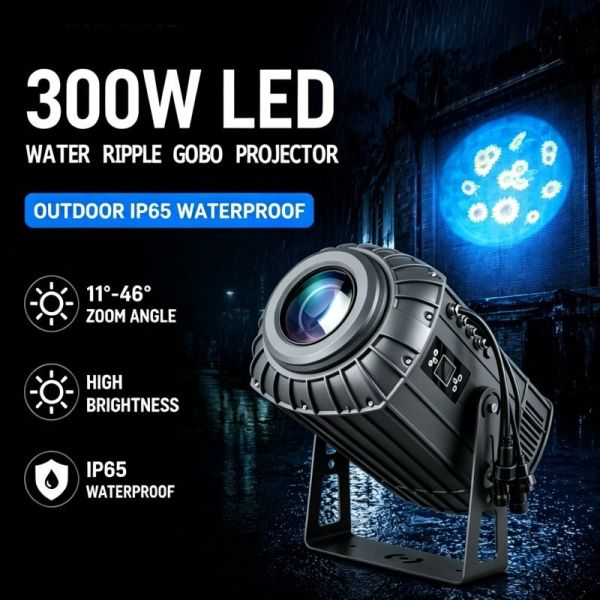 300W LED Water Effect Gobo Projection Light IP65