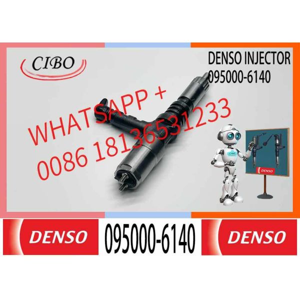 New High-pressure common rail Diesel injector Nozzle 095000-6140 6261-11-3200 for Komatsu PC800-8 Excavator SAA6D140E Engine