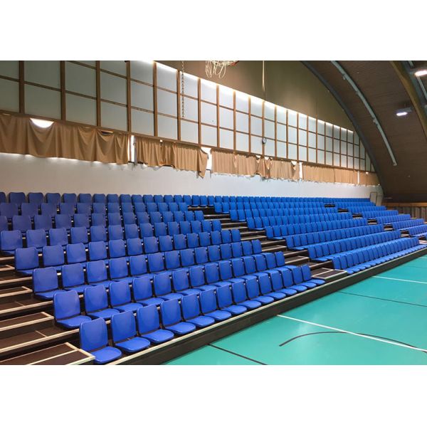 Retractable seating Automatic Telescopic Tribunes With Folding Plastic Seat