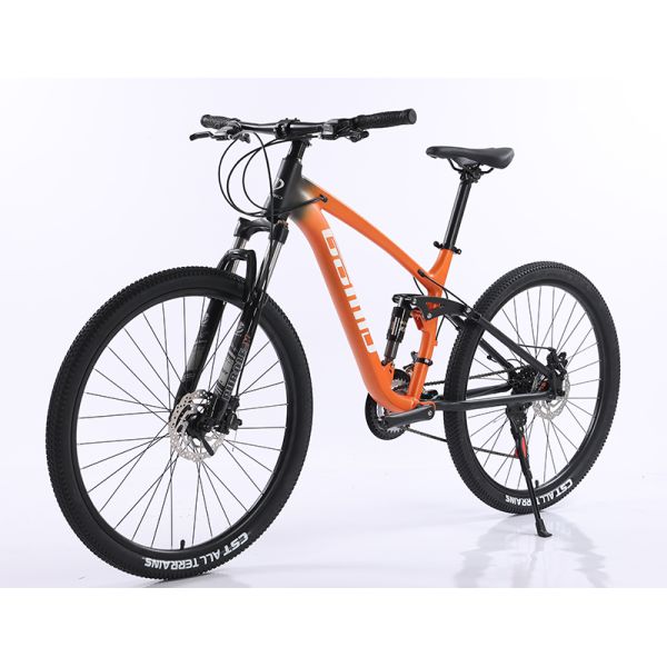 OEM Bicicletas Custom Full Suspension Mountain Bike by GOMID with SHIMANO Gear Cycle and Four Link Soft Tail Length m 172-182CM