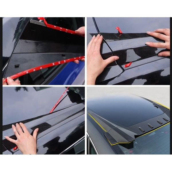 Sport Style Roof Spoiler Air Diffuser for 2016 2018 HONDA CIVIC Sedan