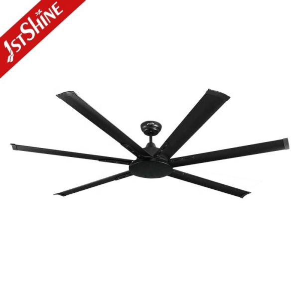 1stshine 64/84/100 Inch DC Motor 6 Blades Ceiling Fan Light Branco/Negro/OEM com 10-
