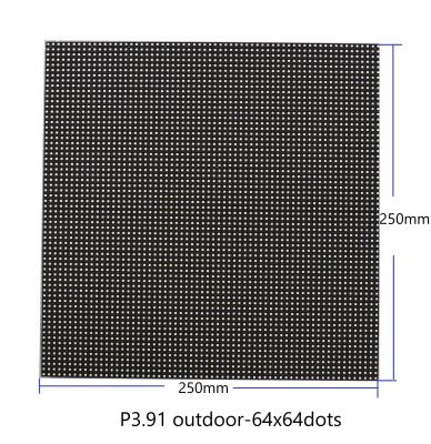 P3.91 Dot Matrix LED Display Module 64x64 Dots 250mm X 250mm 5V Input Full Color