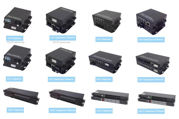 Voice Multiplexer Fxs/fxo To Fiber Optic Converter 16Channel PCM Telephone Over Fiber Converter Fax RJ11 POTS converter
