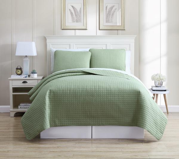 Soft Ultrasonic Bedspread Hypoallergenic Microfiber Quilt Bedspread With Polyester Filling