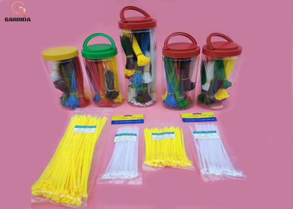 Lightweight Outdoor Camping Tools Self Locking Nylon Cable Zip Ties ROHS Approved