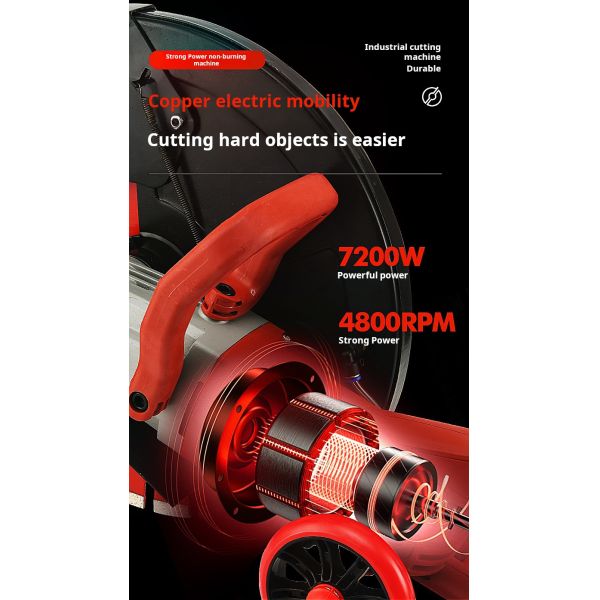 355mm Diamond Saw Blade Road Wall Cutter With Dust Collector Cutting Machine