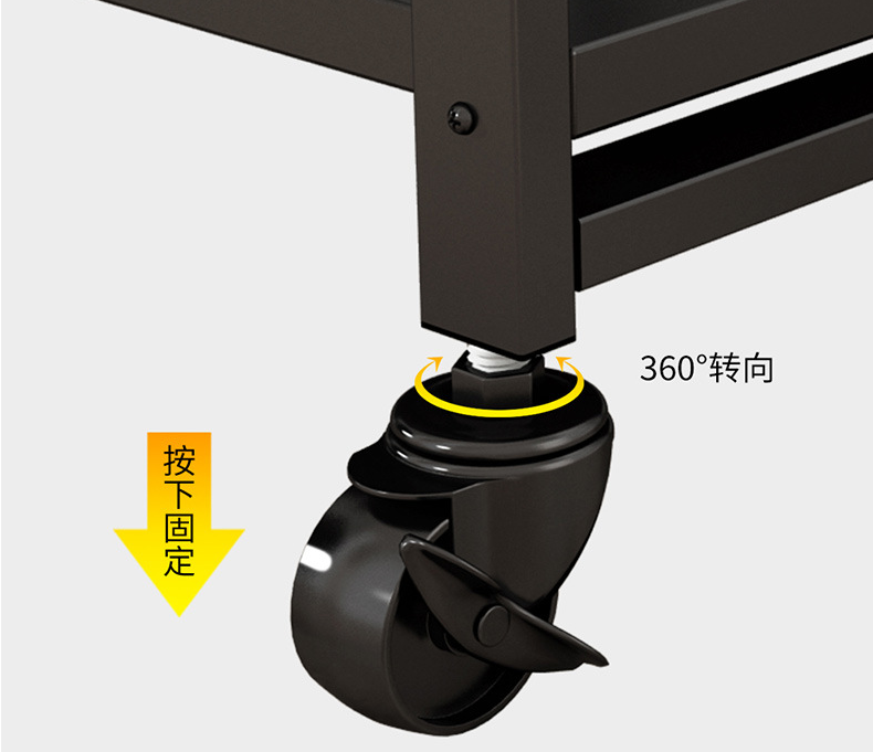 Floor 100kg Loading Five Storey Steel Kitchen Basket Rack