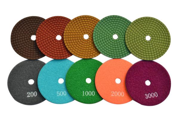 5 Step 4 Inch Diamond Polishing Pads For Marble OEM & ODM Available