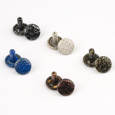 5 Colors Bag Rivet 9mm Double Cap Rivet for Handbags Leather Craft Dog Collar Belt