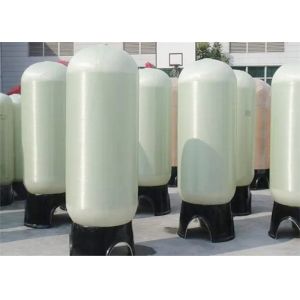 Tanque de almacenamiento de tratamiento de agua de FRP cilíndrico, tanque de recipiente de presión de FRP Tamaño personalizado
