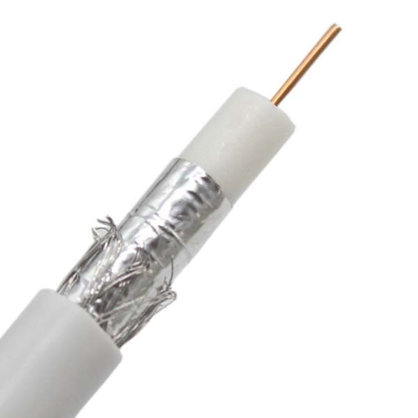 Бескислородный медный коаксиальный кабель ома RG6 коаксиального кабеля 75 Rf