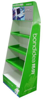 BWFD2019013  Cardboard  POP Floor Displays CMYK 4C Printing floding corrugated board display