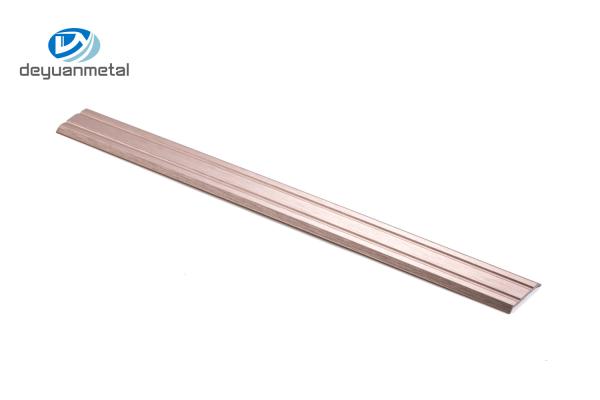 0.7mm Tile Floor Metal Transition Strips , 6063 aluminium floor transition strip
