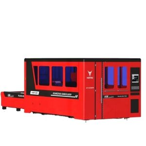 Fiber Laser Cutting Machine High Power With Cover Carbon Steel Stainless Steel Aluminum