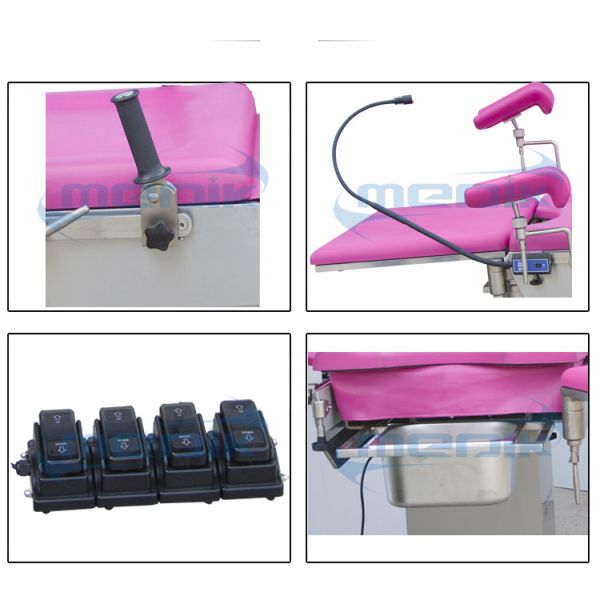 Электрический гинекологический акушерский стул Гынекологы кровати с педальным контроллером