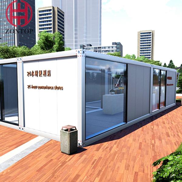 Zontop Summer House Restaurant 40 Feet Portable Luxury   Shipping Storage Buildings Prefab Container House