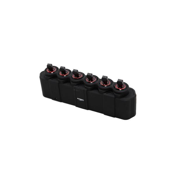 Plastic Injection Molding Switch 6 Gang Wireless LED Control Panel for Car Body Kit