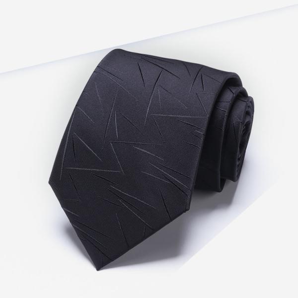 Fashion 100% Silk Necktie Navy Blue Stripe  Business Neck  Ties