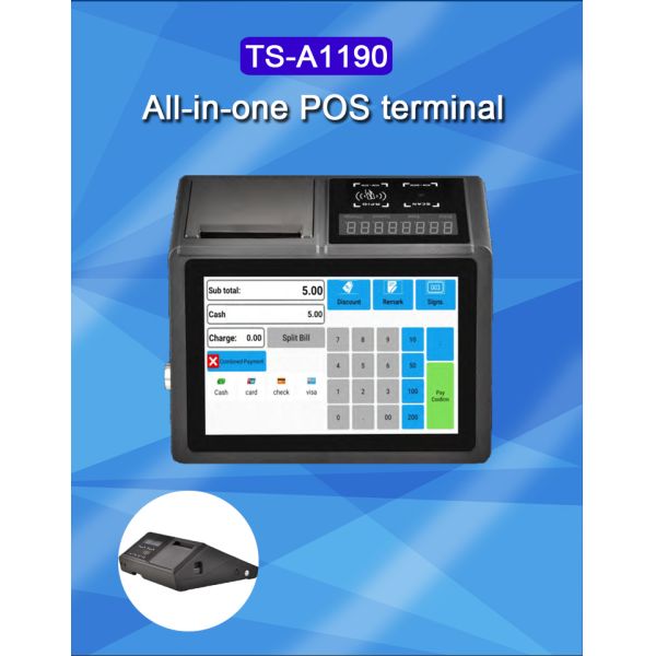 IC Card Reader Optional Restaurant Tablet Touch Screen POS Systems for Food Ordering
