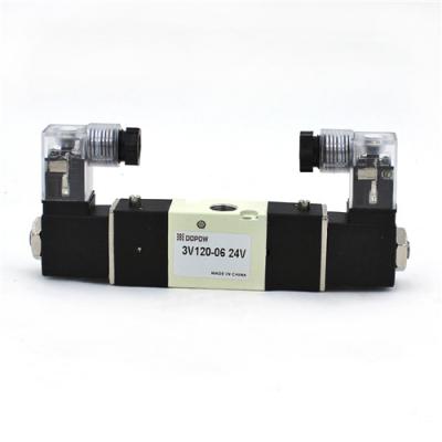 Pneumatic Electromagnetic Solenoid Valve 24VDC 3V120-06 Aluminum Material
