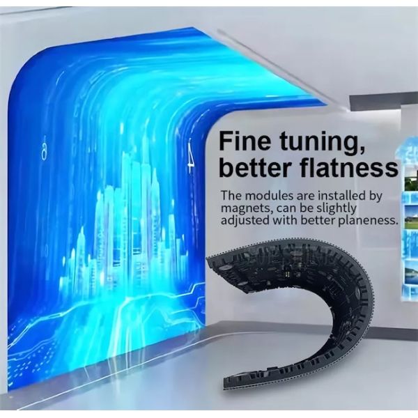 3840HZ Кривая видеостена концерта, SMD1515 светодиодный экран для сцены