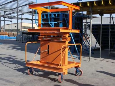Adjustable height Shifting trolley for transporting table formwork