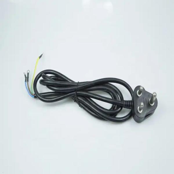 Hot Selling Big SABS approved Souh-African D19 16A AC Electrical Power pvcs wivel Plug Cable Extension Cord