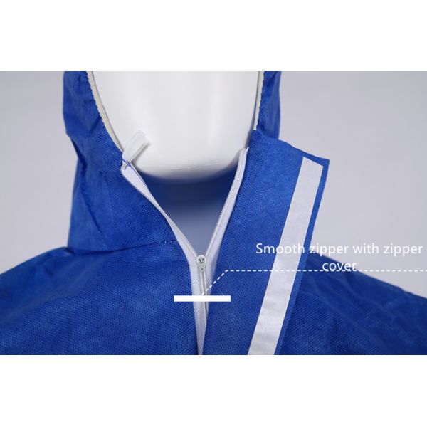 S&J OEM Protective Coverall High Quality Polyester Coverall and SMS/PP/Microporous Material PPE Coverall Suit