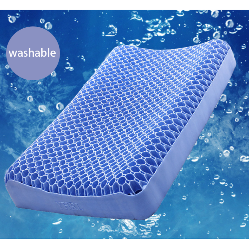 Custom 3D TPE Pressure Relief Gel Cooling Sleeping Pillow for Sale 3.5kg Rectangle