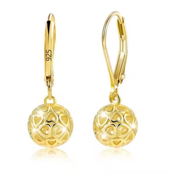 14K 18K  24KGold Plumeria Full Hoop Earrings A Must-Have for Your Jewelry Collection