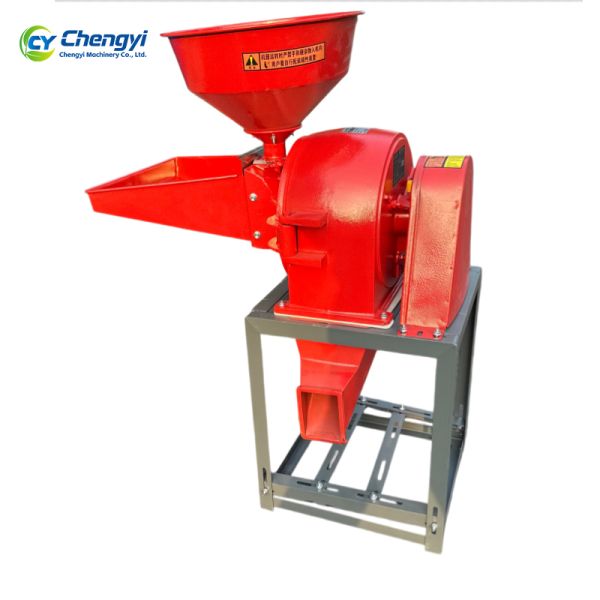 Durable Iron Crusher Grinder 100-150kg/h Capacity 220V Motor Feed Grinder Pulverizer Machine