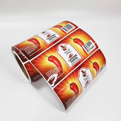 Etiqueta removível dos CDR etiquetas impermeáveis feitas sob encomenda CMYK no empacotamento de alimento