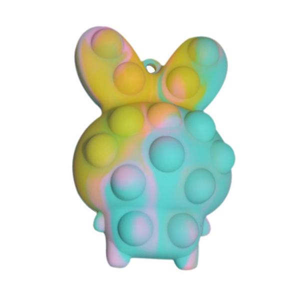 Easter Egg Bunny Pop It Toy , Pinch Eye Bouncing Soft Silicone Pop It Toy