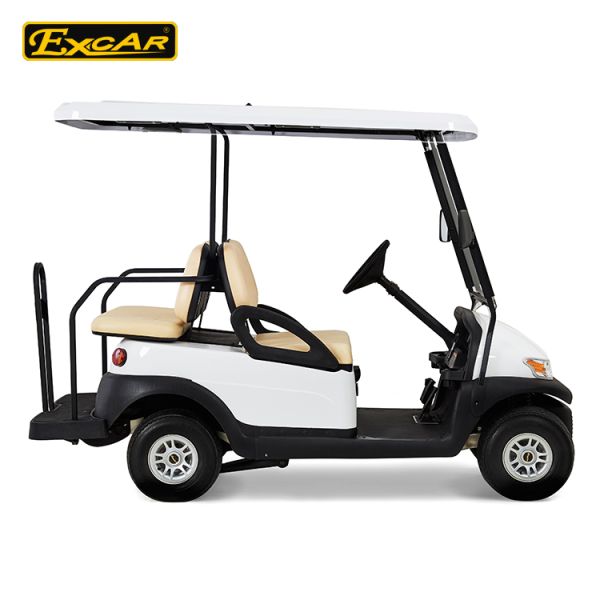 48V lithium Battery Powered Electric Golf Car EXCAR A1S2+2 White