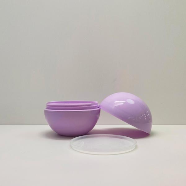 Custom Color 5g-80g Lightweight Spherical Plastic Cream Jar with 100% Fresh PET and 20 Days Lead Time