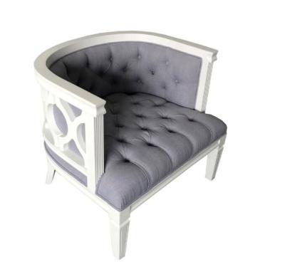 Classic Party Wedding Event Furniture Rental Single Fabric Chesterfield Sofa