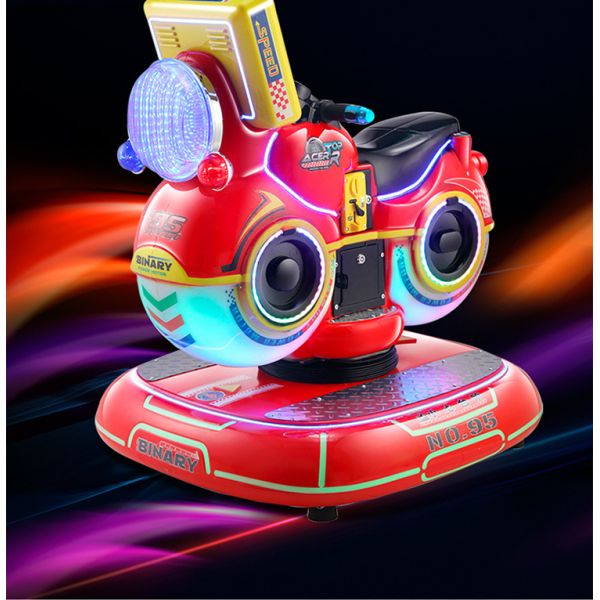 Fibra de vidro 3D jogos Kiddie Ride Car com 1 jogador de moeda pusher e design atraente