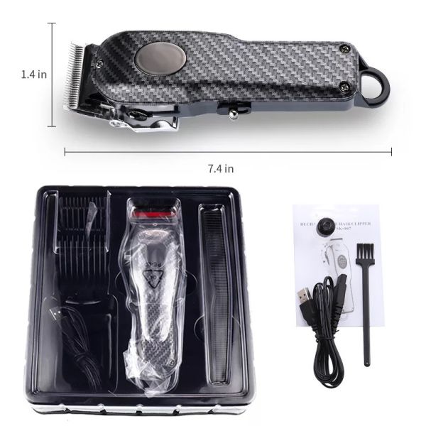 Fast Charge Men Electric Professional Hair Clippers Barber Machines Trimmer