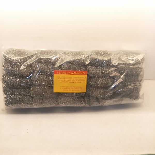 Long Lasting Stainless Steel Scouring Ball , Helical Structure Galvanized Steel Scourer