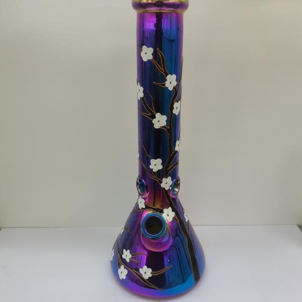 8 Inch Hookah Glass Smoking Pipe Tobacco Beaker Ice Catcher Set