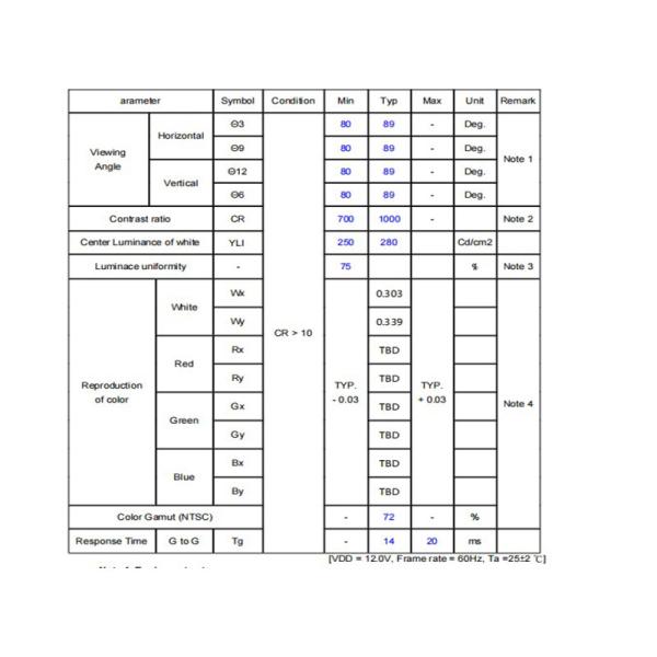 LVDS Interface 30pin TFT Display Module 18.5 Inch LCD Display 1366*768