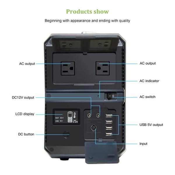 Solar Rechargeable CPAP Power Station For Camping 220v 50hz 60hz