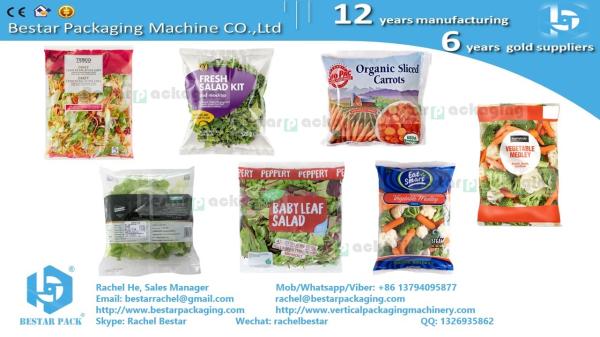 Mixing salad leafy vegetables automatic weighing and pouch packaging machine