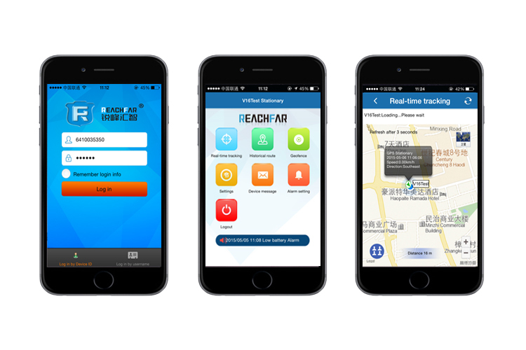 gps gsm bus car alarm tracker and tracking system web platform reachfar RF-V8