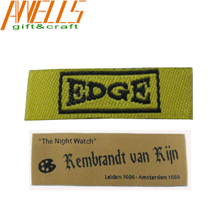 Heat Laser Cut Custom Woven Patches  Dry Cleanable  Fashionable Design
