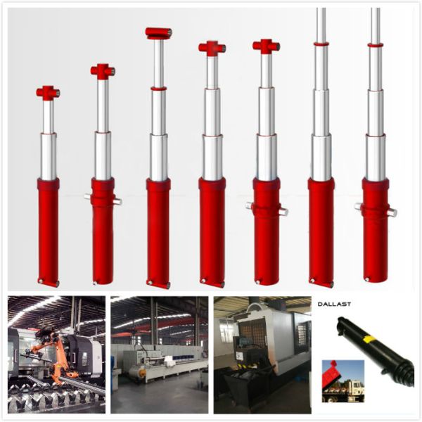 Multi Stage Telescopic Hydraulic Oil Cylinder for Agricultural Truck