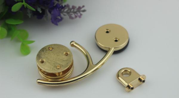 Purse hardware metal multi-colorful decorative gold metal clip lock with nickel free